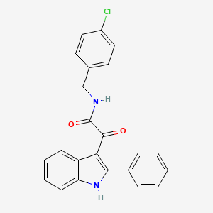 N-(4-chlorobenzyl)-2-oxo-2-(2-phenyl-1H-indol-3-yl)acetamide