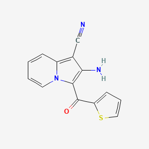 2-Amino-3-(thiophen-2-ylcarbonyl)indolizine-1-carbonitrile