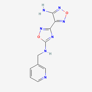 3-Pyridinemethanamine, N-[3-(4-amino-1,2,5-oxadiazol-3-yl)-1,2,4-oxadiazol-5-yl]-