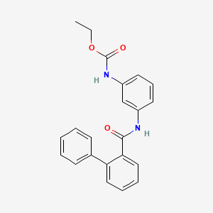 Ethyl {3-[(biphenyl-2-ylcarbonyl)amino]phenyl}carbamate