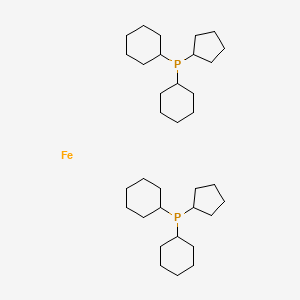 Dicyclohexyl(cyclopentyl)phosphane;iron