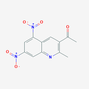 1-(2-Methyl-5,7-dinitroquinolin-3-yl)ethanone