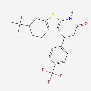 7-(tert-butyl)-4-[4-(trifluoromethyl)phenyl]-3,4,5,6,7,8-hexahydro[1]benzothieno[2,3-b]pyridin-2(1H)-one