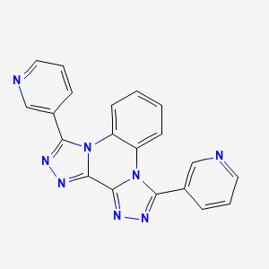 3,10-dipyridin-3-yl-2,4,5,8,9,11-hexazatetracyclo[10.4.0.02,6.07,11]hexadeca-1(16),3,5,7,9,12,14-heptaene