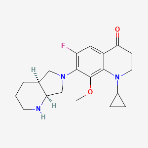 molecular formula C₂₀H₂₄FN₃O₂ B1147198 去羧莫西沙星 CAS No. 1322062-57-6