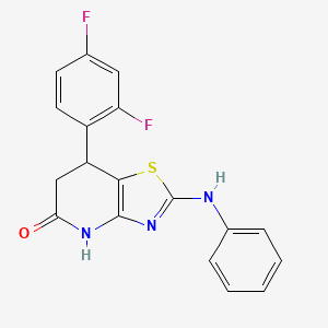 7-(2,4-difluorophenyl)-2-(phenylamino)-6,7-dihydro[1,3]thiazolo[4,5-b]pyridin-5(4H)-one