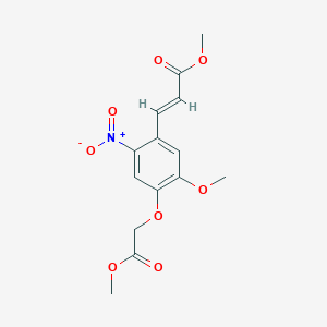 methyl (2E)-3-[5-methoxy-4-(2-methoxy-2-oxoethoxy)-2-nitrophenyl]prop-2-enoate