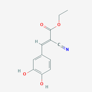 molecular formula C12H11NO4 B1147221 2-(1-Thienyl)ethyl 3,4-dihydroxybenzylidenecyanoacetate CAS No. 132464-92-7