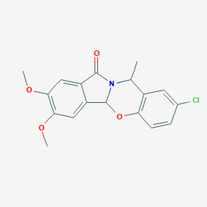 8-chloro-2,3-dimethoxy-10-methyl-10H-isoindolo[1,2-b][1,3]benzoxazin-12(4bH)-one