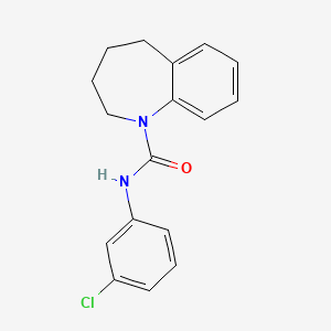 molecular formula C17H17ClN2O B11472230 N-(3-chlorophenyl)-2,3,4,5-tetrahydro-1H-1-benzazepine-1-carboxamide 