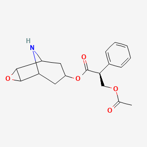 molecular formula C₁₈H₂₁NO₅ B1147233 O-乙酰基-(-)-东莨菪碱 CAS No. 5027-68-9