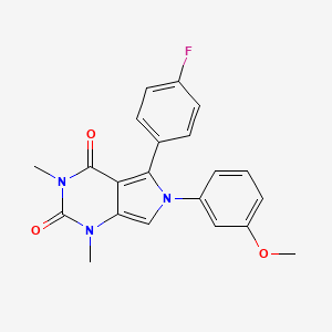 5-(4-fluorophenyl)-6-(3-methoxyphenyl)-1,3-dimethyl-1H-pyrrolo[3,4-d]pyrimidine-2,4(3H,6H)-dione