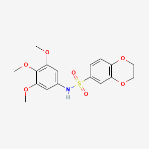 N-(3,4,5-trimethoxyphenyl)-2,3-dihydro-1,4-benzodioxine-6-sulfonamide