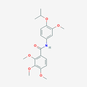 2,3,4-trimethoxy-N-[3-methoxy-4-(propan-2-yloxy)phenyl]benzamide