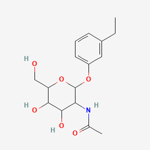 N-[2-(3-ethylphenoxy)-4,5-dihydroxy-6-(hydroxymethyl)oxan-3-yl]acetamide