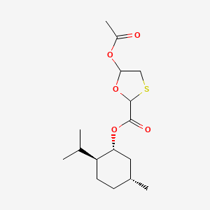 molecular formula C16H26O5S B1147245 [(1R,2S,5R)-5-methyl-2-propan-2-ylcyclohexyl] 5-acetyloxy-1,3-oxathiolane-2-carboxylate CAS No. 147126-67-8