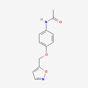 molecular formula C12H12N2O3 B11472488 N-[4-(isoxazol-5-ylmethoxy)phenyl]acetamide 