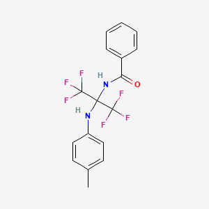 N-[2,2,2-Trifluoro-1-(p-toluidino)-1-(trifluoromethyl)ethyl]benzamide