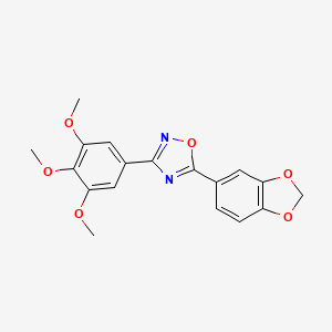 5-(1,3-Benzodioxol-5-yl)-3-(3,4,5-trimethoxyphenyl)-1,2,4-oxadiazole