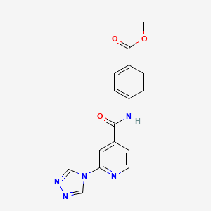 Benzoic acid, 4-[[[2-(4H-1,2,4-triazol-4-yl)-4-pyridinyl]carbonyl]amino]-, methyl ester