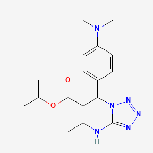 molecular formula C17H22N6O2 B11472623 Propan-2-yl 7-[4-(dimethylamino)phenyl]-5-methyl-4,7-dihydrotetrazolo[1,5-a]pyrimidine-6-carboxylate 