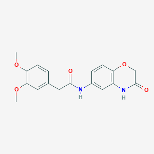 2-(3,4-dimethoxyphenyl)-N-(3-oxo-3,4-dihydro-2H-1,4-benzoxazin-6-yl)acetamide