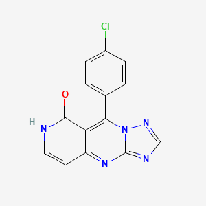 9-(4-Chlorophenyl)pyrido[4,3-d][1,2,4]triazolo[1,5-a]pyrimidin-8-ol