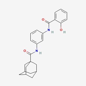 N-[3-(2-Hydroxybenzamido)phenyl]adamantane-1-carboxamide