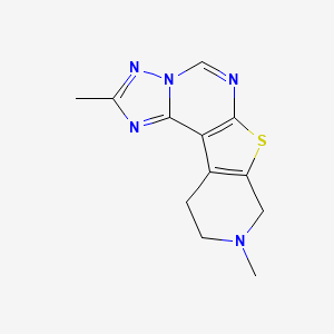 4,13-dimethyl-10-thia-3,5,6,8,13-pentazatetracyclo[7.7.0.02,6.011,16]hexadeca-1(9),2,4,7,11(16)-pentaene