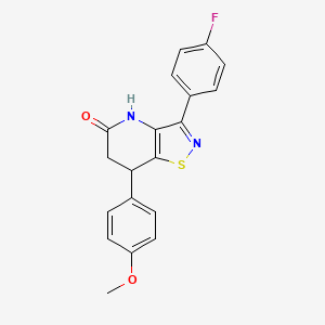 3-(4-fluorophenyl)-7-(4-methoxyphenyl)-6,7-dihydro[1,2]thiazolo[4,5-b]pyridin-5(4H)-one