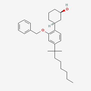 (1R,3S)-3-[4-(2-methyloctan-2-yl)-2-phenylmethoxyphenyl]cyclohexan-1-ol