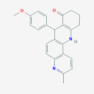 7-(4-methoxyphenyl)-3-methyl-7,10,11,12-tetrahydrobenzo[b][1,7]phenanthrolin-8(9H)-one