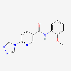 N-(2-methoxyphenyl)-6-(4H-1,2,4-triazol-4-yl)pyridine-3-carboxamide