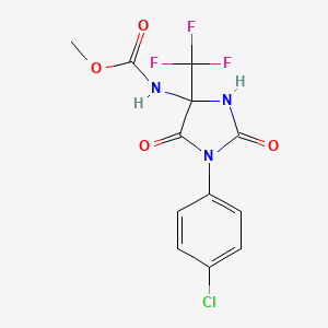 Methyl [1-(4-chlorophenyl)-2,5-dioxo-4-(trifluoromethyl)imidazolidin-4-yl]carbamate