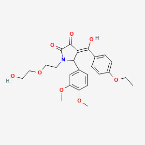 5-(3,4-dimethoxyphenyl)-4-[(4-ethoxyphenyl)carbonyl]-3-hydroxy-1-[2-(2-hydroxyethoxy)ethyl]-1,5-dihydro-2H-pyrrol-2-one