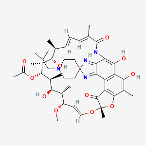 B1147297 25-O-Deacetyl-23-O-acetyl Rifabutin CAS No. 1242076-43-2