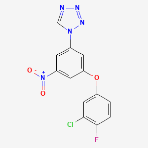 1-[3-(3-chloro-4-fluorophenoxy)-5-nitrophenyl]-1H-tetrazole