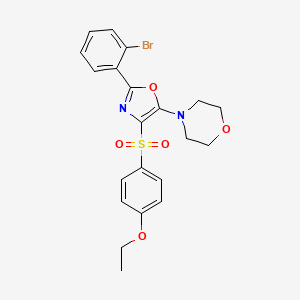 4-{2-(2-Bromophenyl)-4-[(4-ethoxyphenyl)sulfonyl]-1,3-oxazol-5-yl}morpholine