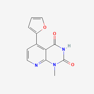 molecular formula C12H9N3O3 B11473022 5-(furan-2-yl)-2-hydroxy-1-methylpyrido[2,3-d]pyrimidin-4(1H)-one 