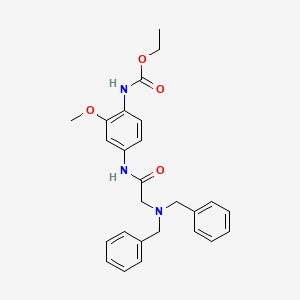 ethyl {4-[(N,N-dibenzylglycyl)amino]-2-methoxyphenyl}carbamate