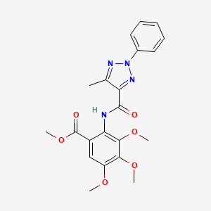 methyl 3,4,5-trimethoxy-2-{[(5-methyl-2-phenyl-2H-1,2,3-triazol-4-yl)carbonyl]amino}benzoate