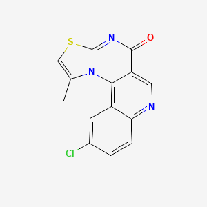 molecular formula C14H8ClN3OS B11473094 C14H8ClN3OS 