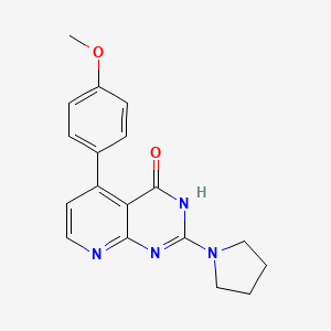 5-(4-Methoxyphenyl)-2-(pyrrolidin-1-yl)-3H-pyrido[2,3-d]pyrimidin-4-one