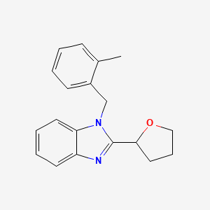 2-{1-[(2-Methylphenyl)methyl]benzimidazol-2-yl}oxolane