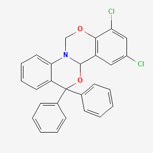 8,10-dichloro-13,13-diphenyl-11bH,13H-[1,3]benzoxazino[3,4-a][3,1]benzoxazine