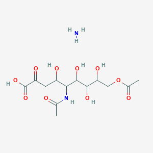 molecular formula C13H24N2O10 B1147318 5-Acetamido-9-acetyloxy-4,6,7,8-tetrahydroxy-2-oxononanoic acid;azane CAS No. 148067-22-5