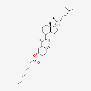 molecular formula C₃₅H₅₈O₂ B1147322 [(1S,3Z)-3-[(2E)-2-[(1R,7Ar)-7a-甲基-1-[(2R)-6-甲基庚烷-2-基]-2,3,3a,5,6,7-六氢-1H-茚-4-亚烷基]乙亚烷基]-4-甲亚烷基环己基]辛酸酯 CAS No. 927822-16-0