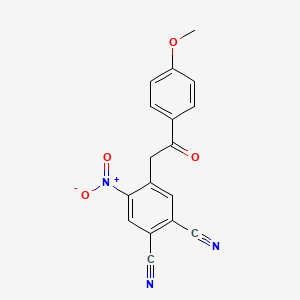 4-[2-(4-Methoxyphenyl)-2-oxoethyl]-5-nitrobenzene-1,2-dicarbonitrile