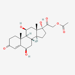 molecular formula C₂₃H₃₂O₇ B1147323 21-O-乙酰基 6|A-羟基皮质醇 CAS No. 13096-53-2