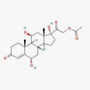 B1147324 21-O-Acetyl 6alpha-Hydroxy Cortisol CAS No. 67012-81-1